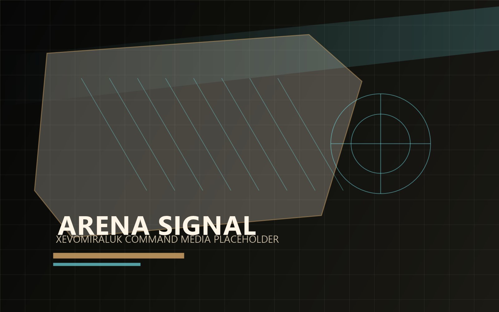Cinematic esports arena with tactical overlays