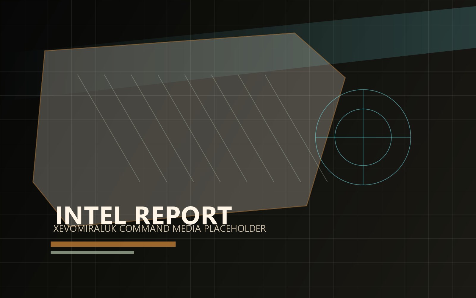 Abstract tactical gaming newsroom display